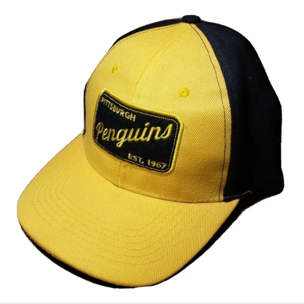 Pittsburgh PENGUINS Hockey NHL Strapback Hat Cap Stiched Embroidered Patch NEW
